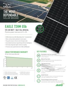alt="Panneau solaire Jinko Solar JKM525M-72HL4-TV 525W bifacial monocristallin half-cell"