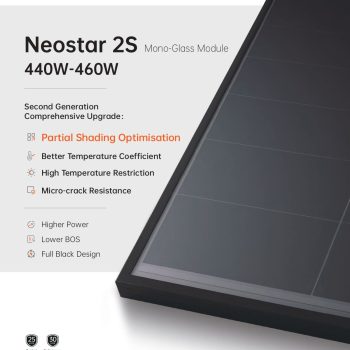 Panneau solaire AIKO Neostar 2S A-460-MAH54Mb 460W Full Black technologie N-Type ABC