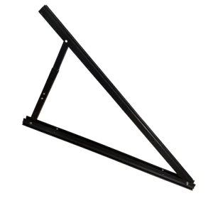 Kit fixation solaire au sol 2 panneaux portrait triangle Fixasun K2