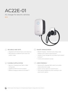 borne recharge voiture electrique Sungrow AC22E 01 22kW type 2 intelligente solaire