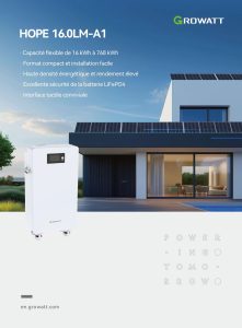 Growatt HOPE 16.0LM A1 batterie solaire lithium LiFePO4 16kWh stockage energie