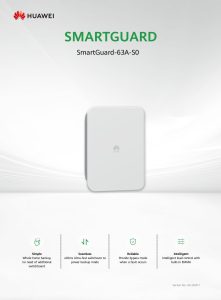 Huawei SmartGuard-63A-S0 systeme secours photovoltaïque 63A backup maison